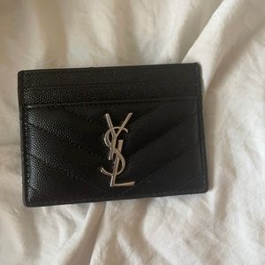Black YSL Card Holder